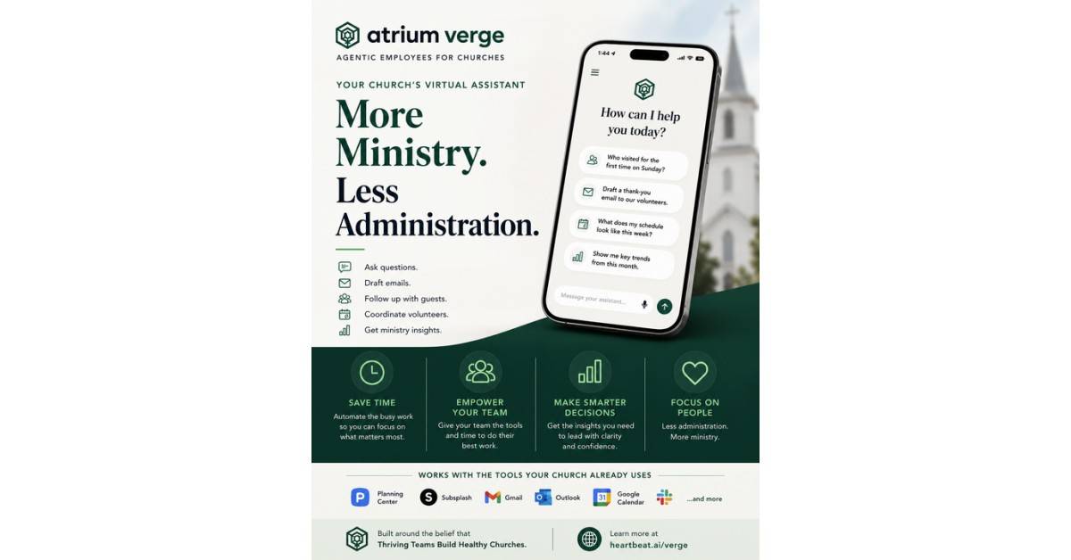 Atrium AI Launches the World’s First Agentic Workforce Built for the Church