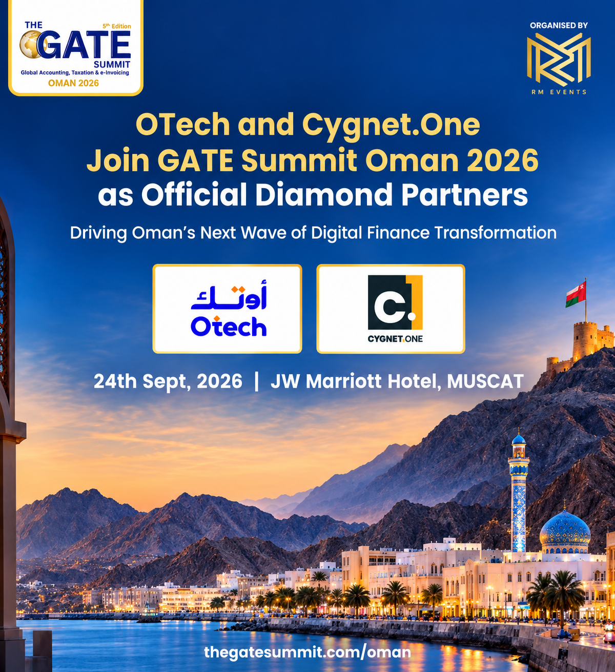 OTech and Cygnet.One Named Official Diamond Partners for GATE Summit Oman 2026